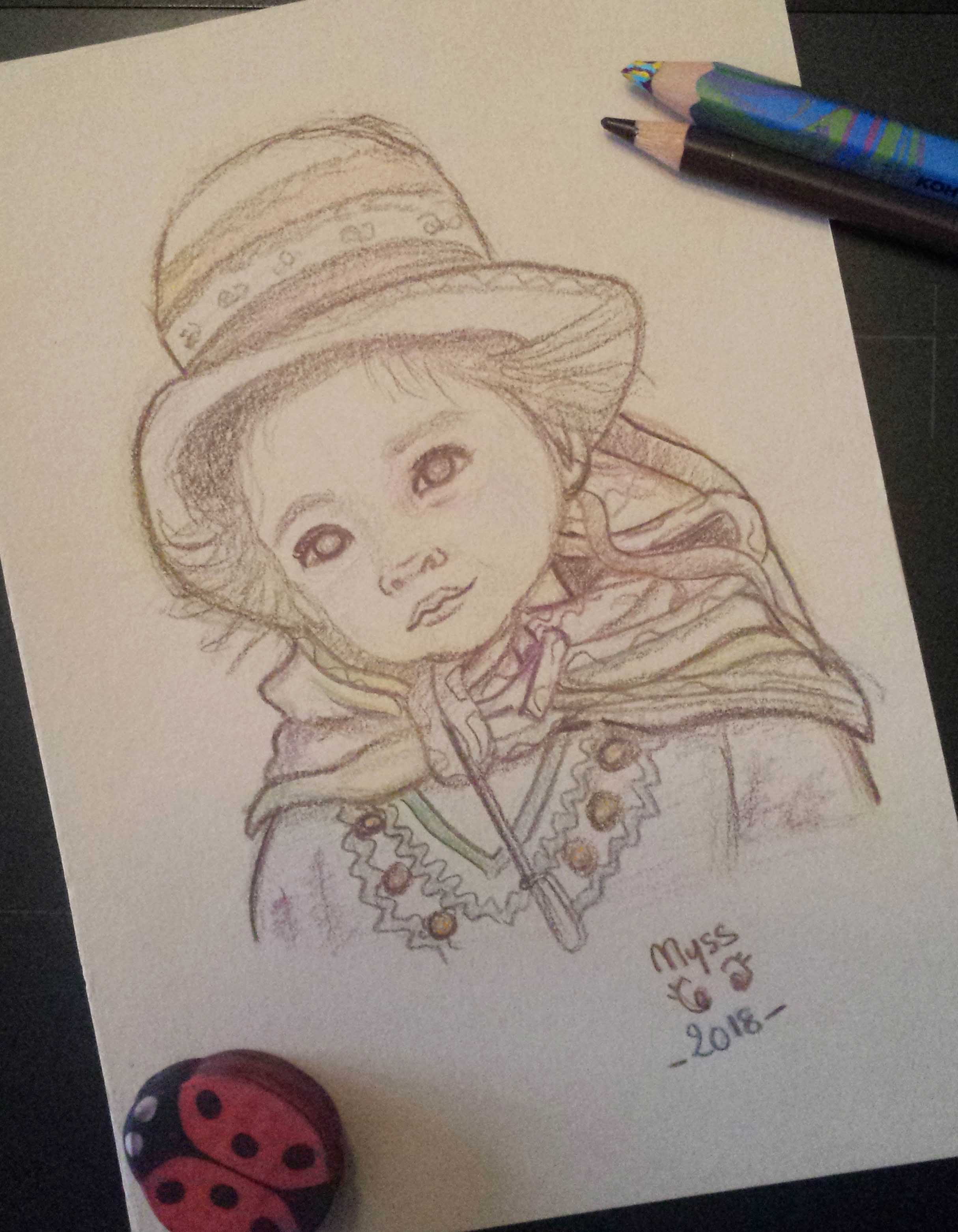entrainement de technique de dessin